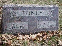 Leuretta Pearl “Rita” <I>Weir</I> Toney 