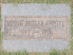 Minnie A <I>Butler</I> Olsen Abbott 