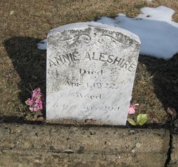 Anna Mellie Dice “Annie” <I>Stroop</I> Aleshire 