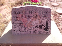 Marie <I>Burton</I> Dodds 