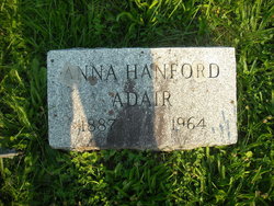 Anna B <I>Hanford</I> Adair 
