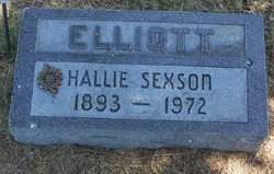 Hallie Faye <I>Sexson</I> Elliott 