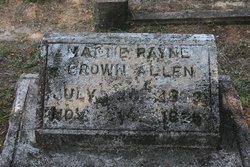 Mattie Payne <I>Brown</I> Allen 