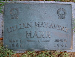 Lillian May <I>Avery</I> Marr 