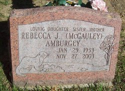 Rebecca J. <I>McGauley</I> Amburgey 