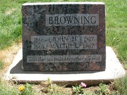 Mattie L. <I>Crupper</I> Browning 