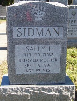 Sally <I>Slanger</I> Sidman 