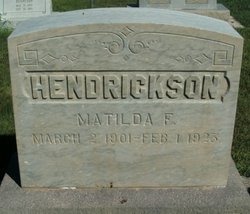 Matilda <I>Fjeldsted</I> Hendrickson 
