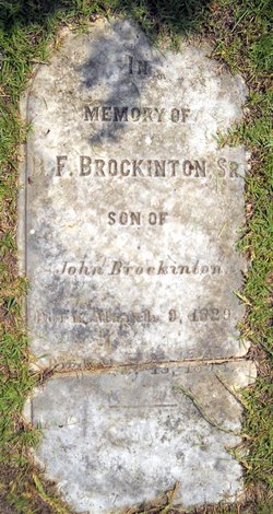 Pvt Benjamin Franklin Brockinton Sr.