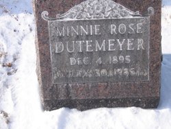 Minnie Rose Dutemeyer 