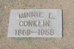 Minnie Elmira <I>Dunlap</I> Conklin 