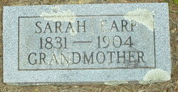 Sarah <I>Fore</I> Earp 