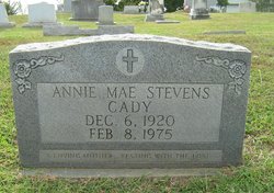 Annie Mae <I>Stevens</I> Cady 
