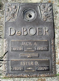 Ester D <I>Miller</I> DeBoer 