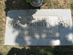 Mary Lou <I>Johnson</I> Brumley 