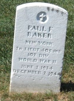 2LT Paul F Baker 