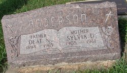 Sylvia Ulrikka <I>Olson</I> Anderson 