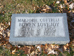 Marjorie <I>Cottrell</I> Bowen Lovejoy 