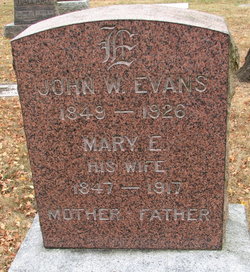 Mary Elizabeth <I>Bates</I> Evans 