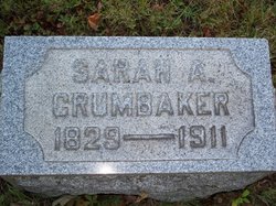 Sarah A. <I>Evans</I> Crumbaker 