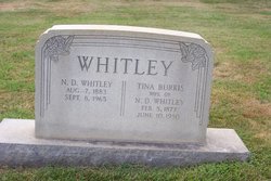 Tina “Tiny” <I>Burris</I> Whitley 
