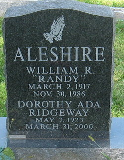Dorothy Ada <I>Ridgeway</I> Aleshire 