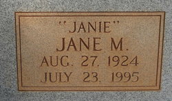 Jane Lanier “Janie” <I>Mathis</I> Barton 