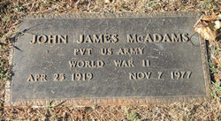 Pvt John James McAdams 