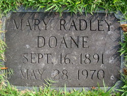 Mary Alice <I>Radley</I> Doane 