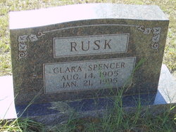 Clara <I>Spencer</I> Rusk 