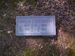 Beulah Lillian Callender 
