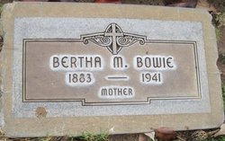 Bertha M Bowie 