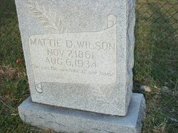 Mattie C. Daniel <I>Tomlinson</I> Wilson 