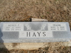 Agnes Florence <I>Hadden</I> Hays 
