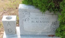 Alma Lee <I>Grant</I> Blackman 