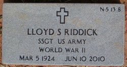 Lloyd S Riddick 