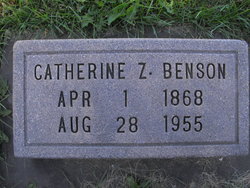 Catherine <I>Zweifel</I> Benson 