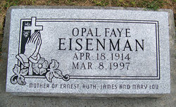 Opal Faye <I>Jenkins</I> Eisenman 