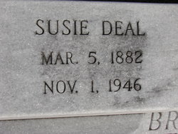Susie Ophelia <I>Deal</I> Braswell 