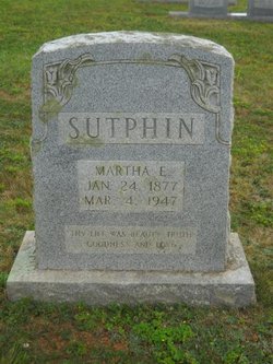 Martha Ellen <I>Spence</I> Sutphin 