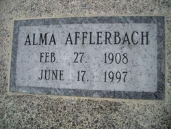 Emilie Marie Alma <I>Althaus</I> Afflerbach 
