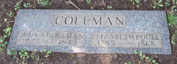 Elizabeth <I>Poole</I> Coleman 