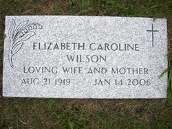 Elizabeth Caroline <I>Townsend</I> Wilson 