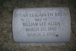 Susan Elizabeth <I>Bryan</I> Allen 