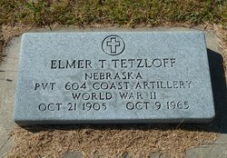 Pvt Elmer T Tetzloff 