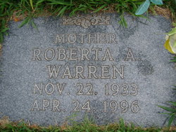 Roberta Anita <I>Whited</I> Warren 