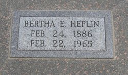 Bertha E. <I>Paris</I> Heflin 