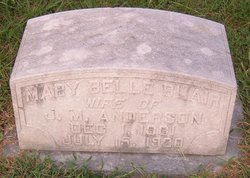 Mary Belle <I>Blair</I> Anderson 