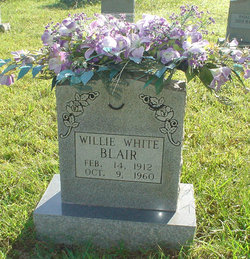 Willie Melanie <I>White</I> Blair 