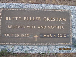 Betty <I>Fuller</I> Gresham 
